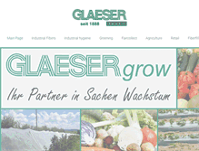 Tablet Screenshot of glaeser-textil-ulm.de